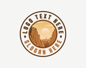 Dry - Desert Sand Canyon logo design