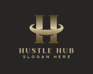 Professional Business Letter H logo design