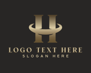 Metallic - Professional Business Letter H logo design
