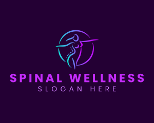 Physiotherapy Health Spine logo design