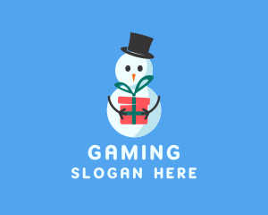 Gift - Snowman Christmas Gift logo design