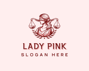 Justice Lady Law logo design