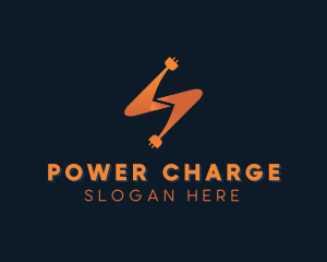 Electricity Power Plug logo design