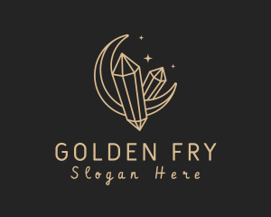 Golden Moon Gems logo design