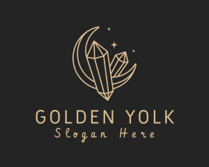 Golden Moon Gems logo design