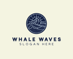 Sea Mountain Waves logo design