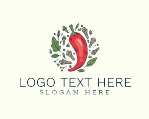 Food - Spicy Herb Ingredients logo design