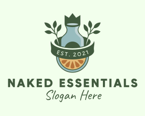 Orange Essential Oil logo design