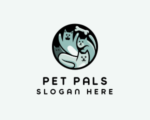 Cat Pet Animals logo design