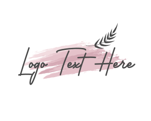 Leaves - Fashion Leaves Wordmark logo design