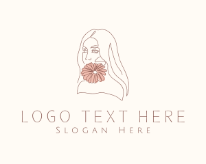 Influencer - Beauty Floral Lady logo design