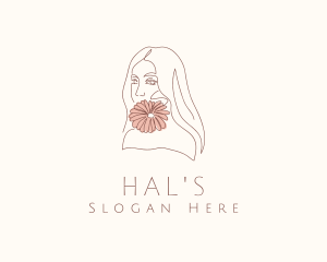 Facial - Beauty Floral Lady logo design