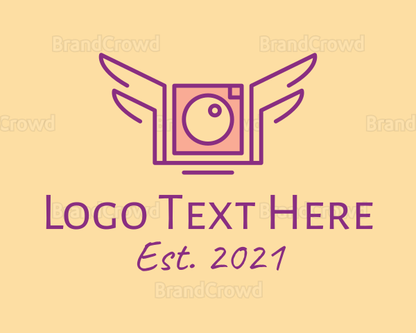 Purple Winged Camera Logo