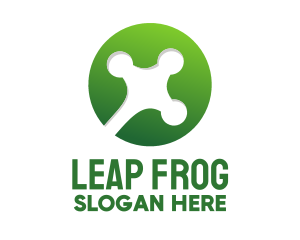 Frog - Green Frog Hand logo design