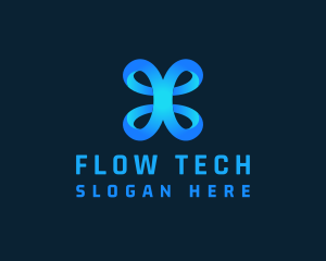 Ribbon Loop Tech  logo design