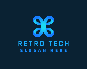 Ribbon Loop Tech  logo design