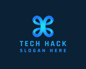 Ribbon Loop Tech  logo design