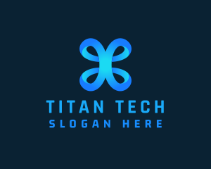 Ribbon Loop Tech  logo design