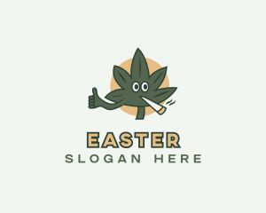 Cbd - Smoking Cannabis Weed logo design