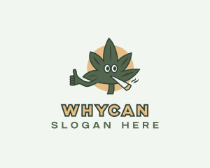 Marijuana Dispensary - Smoking Cannabis Weed logo design