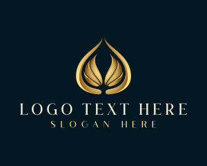 Premium - Luxury Wing Droplet logo design