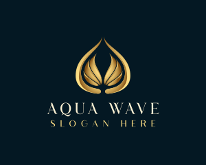 Droplet - Luxury Wing Droplet logo design