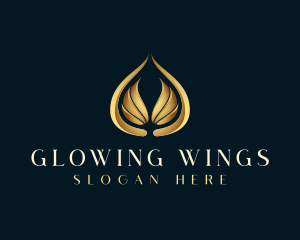 Luxury Wing Droplet logo design