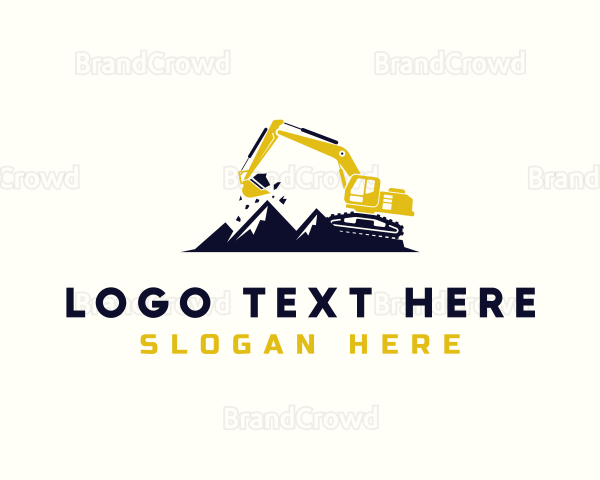 Mountain Industrial Excavator Logo