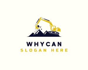 Mountain - Mountain Industrial Excavator logo design