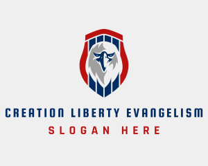 American Patriotic Eagle logo design