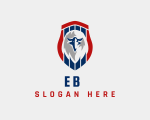 American Patriotic Eagle Shield logo design