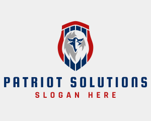 American Patriotic Eagle logo design