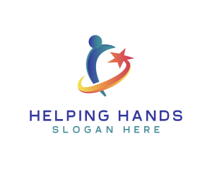 Volunteer - Leader Charity Volunteer logo design