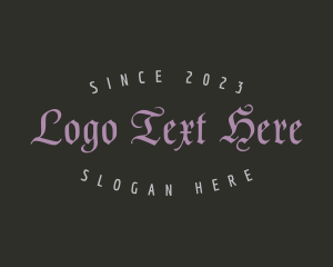 Vintage Gothic Business Logo