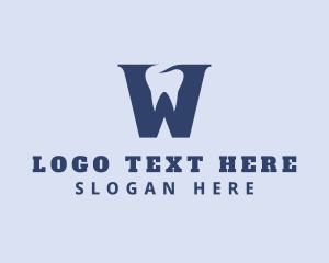 Letter W - Tooth Dental Clinic logo design