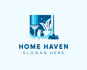 Household - Cleaning Housework Disinfection logo design