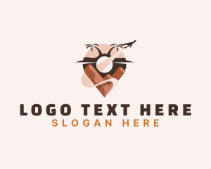 Locator - Tourism Travel Pin logo design