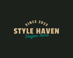 Hipster Apparel Shop logo design