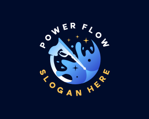 Power Wash Cleaning logo design