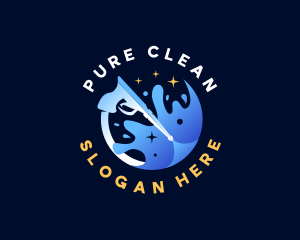 Power Wash Cleaning logo design