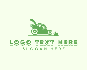 Grass Cutter - Lawn Mower Gardening logo design