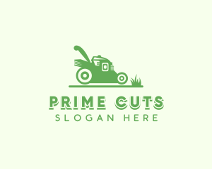 Lawn Mower Gardening logo design