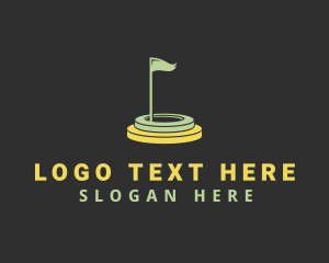 Flag - Golf Course Flag logo design