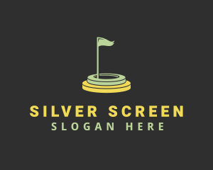 Golf Course Flag Logo