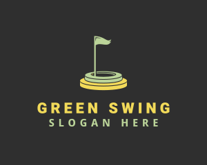 Golf - Golf Course Flag logo design