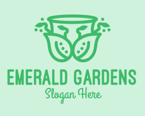 Ornamental Plant Cup logo design