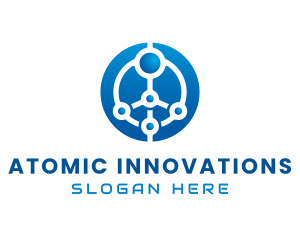 Atomic - Digital Connection System logo design