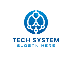 System - Digital Connection System logo design