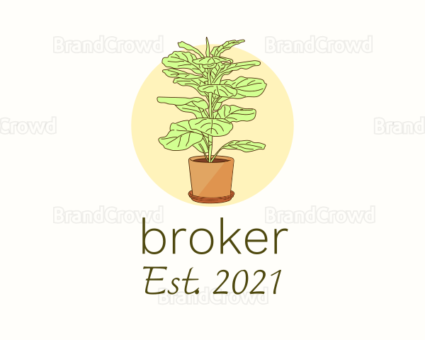 Indoor Plant Decoration Logo