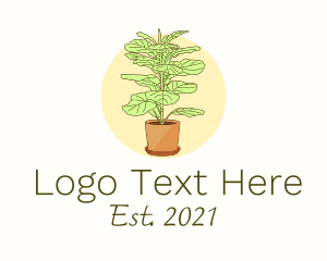 Nature - Indoor Plant Decoration logo design